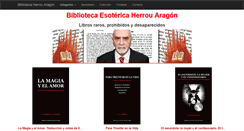 Desktop Screenshot of bibliotecaherrouaragon.com